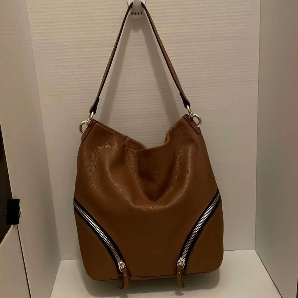 Pebble leather hobo bag